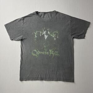 Cypress Hill Shirt Mens L Gray Band Photo Graphic Tee Rap Hip Hop Music